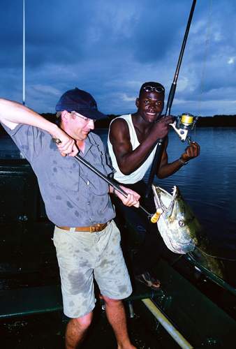 Gros Barracuda, pch  Sette Cama, Gabon, sur un popper CX 135. 